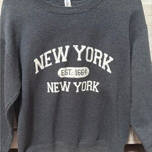 Gray New York Crewneck
